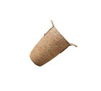 IOIUSKKU Cesto portaoggetti Versatile Intrecciato a Mano, in Rattan di Erba, Elegante Decorazione per Interni ed Esterni, Contenitore Decorativo per Piante da Giardino, per Interni ed Esterni, M