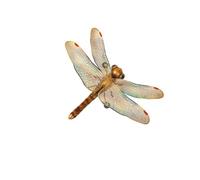 IOIUSKKU Decorazione da parete a forma di libellula in metallo, facile da appendere, con gancio, per sculture parete ovunque, decorazioni con sfondo a forma di libellula, Giallo 1#, 29x22 cm