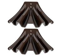 IOIUSKKU Deviatore per acqua piovana in plastica, versione lunga, resistente e affidabile, 2 confezioni/lotto. Deviatore per acqua piovana, per grondaia, marrone, Confezione in opp da 2 pezzi