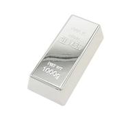 IOIUSKKU Fermacarte in finto mattone d'argento artificiale, fermacarte per avviare una conversazione e regalo per gli appassionati di cinema, da scrivania, decorazioni per feste, oggetti da , l