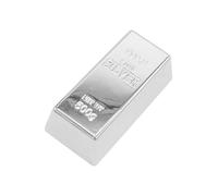 IOIUSKKU Fermacarte in finto mattone d'argento artificiale, fermacarte per avviare una conversazione e regalo per gli appassionati di cinema, da scrivania, decorazioni per feste, oggetti da , M