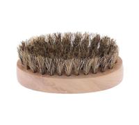 IOIUSKKU Spazzola per barba con manico rotondo in legno, liscia e modella barbe folte. Opzione regalo per amici con stili di barba. Spazzola per con manico in legno. Pettine per baffi.