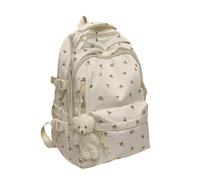 IOIUSKKU Zaino scolastico alla moda con ciliegie per ragazze, per l'inizio della stagione scolastica, zaino in nylon con ciliegie per l'inizio della stagione, digitare+1