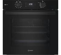 Indesit Forno da incasso IO K78PSU B – 71 L, elettrico ventilato, nero, Classe A++ (60 cm)