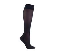 IOMI - 1 paia donna 18mmhg compressione graduata calze di aereo viaggio per trombosi (37-42 eur, Black)
