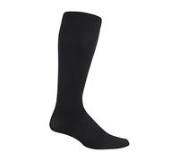 IOMI - 1 paia uomo 18mmhg compressione graduata calze di aereo viaggio per trombosi (46-50 eur 12-14 UK, Black)