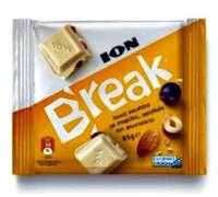 Ion Break White Chocolate with Raisins, Almonds and Hazelnuts 85g 3.00oz by ION
