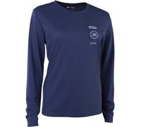 Ion - Maglia da MTB leggera e traspirante - Bike Jersey S_Ionic LS DR W Midnight per Donne in Cotone - Taglia S - Blu