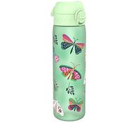 Ion8 Borraccia a Prova di Perdite, 500ml, Facile da Aprire, Serratura Sicura, Lavabile in Lavastoviglie, Senza BPA, Maniglia per il Trasporto, Adatta a Portabicchieri, Facile Pulizia, Design Farfalla