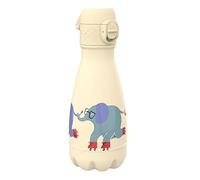 Ion8 Borraccia a prova di perdite, isolata sottovuoto, elefanti da pattinaggio, 280 ml