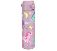 Ion8 Borraccia Acciaio Inox, 600ml, a Prova di Perdite, Facile da Aprire, Serratura Sicura, Lavabile in Lavastoviglie, Adatta a Portabicchieri, Maniglia per il Trasporto, Durevole, Design Unicorni