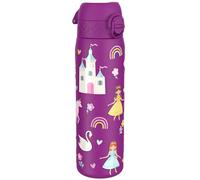 ION8 Borraccia Inox Leggero, 600ml, Non Isolato, a Prova di Perdite, Facile da Aprire, Serratura Sicura, Lavabile in Lavastoviglie, Adatta a Portabicchieri, Durevole, Principessa