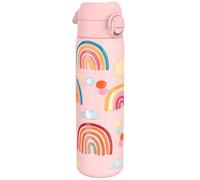 Ion8 Borraccia Acciaio Inox, 600ml, a Prova di Perdite, Facile da Aprire, Serratura Sicura, Lavabile in Lavastoviglie, Adatta a Portabicchieri, Maniglia per il Trasporto, Durevole, Design Arcobaleni