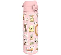 ION8 Borraccia Inox Leggero, 600ml, Non Isolato, a Prova di Perdite, Facile da Aprire, Serratura Sicura, Lavabile in Lavastoviglie, Adatta a Portabicchieri, Durevole, Design