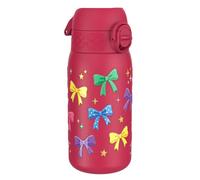 Ion8 Borraccia Inox Leggero per Bambini, 400ml, Non Isolato, a Prova di Perdite, Facile da Aprire, Serratura Sicura, Lavabile in Lavastoviglie, Facile Pulizia, Durevole e Antigraffio, Fiocchi