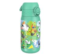 ION8 Borraccia Inox Leggero per Bambini, 400ml, Non Isolato, a Prova di Perdite, Facile da Aprire, Serratura Sicura, Lavabile in Lavastoviglie, Facile Pulizia, Durevole,