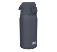 Ion8 Borraccia Inox Leggero per Bambini, 400ml, Non Isolato, a Prova di Perdite, Facile da Aprire, Serratura Sicura, Lavabile in Lavastoviglie, Facile Pulizia, Durevole e Antigraffio, Blu Navy Cenere