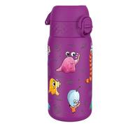 Ion8 Borraccia Acciaio per Bambini, 400ml, a Prova di Perdite, Facile da Aprire, Serratura Sicura, Lavabile in Lavastoviglie, Maniglia per il Trasporto, Facile Pulizia, Durevole, Design Alieni
