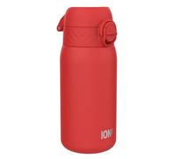 Ion8 Borraccia Acciaio per Bambini, 400ml, a Prova di Perdite, Facile da Aprire, Serratura Sicura, Lavabile in Lavastoviglie, Maniglia per il Trasporto, Facile Pulizia, Durevole e Antigraffio, Rosso
