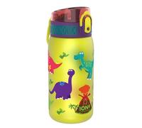 Ion8 Borraccia per Bambini, 350ml, a Prova di Perdite, Facile da Aprire, Serratura Sicura, Lavabile in Lavastoviglie, Senza BPA, Maniglia per il Trasporto, Facile Pulizia, Dinosauri