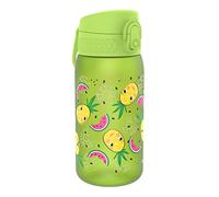 Ion8 Borraccia per Bambini, 350ml, a Prova di Perdite, Facile da Aprire, Serratura Sicura, Lavabile in Lavastoviglie, Senza BPA, Maniglia per il Trasporto, Facile Pulizia, Ananas