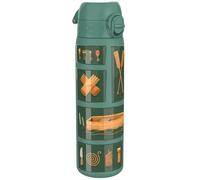 ION8 Borraccia Termica in Acciaio Isolato, 500ml, a Prova di Perdite, Facile da Aprire, Serratura Sicura, Lavabile in Lavastoviglie, Maniglia per il Trasporto, Facile Pulizia, Durevole, Pesca