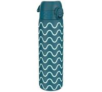 ion8 Borraccia Termica in Acciaio Isolato, 500ml, a Prova di Perdite, Facile da Aprire, Serratura Sicura, Lavabile in Lavastoviglie, Maniglia per il Trasporto, Facile Pulizia, Durevole, Design Onda