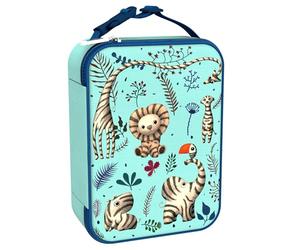 Ion8 Borsa per il Pranzo di Alta Qualità, Tasca Esterna in Rete per Bottiglie, Cinghia in Nylon con Separazione per Appendere, Interno Imbottito e Lavabile, Poliestere, Fan Della Zebra
