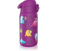 Ion8 Borraccia Acciaio per Bambini, 400ml, a Prova di Perdite, Facile da Aprire, Serratura Sicura, Lavabile in Lavastoviglie, Maniglia per il Trasporto, Facile Pulizia, Durevole, Design Alieni