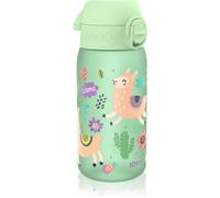 Ion8 Borraccia per bambini Leak Proof 350 ml - A prova di perdite, Senza BPA - Llamas