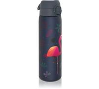 Ion8 Borraccia a Prova di Perdite, 500ml, Facile da Aprire, Serratura Sicura, Lavabile in Lavastoviglie, Senza BPA, Maniglia, Adatta a Portabicchieri, Facile Pulizia, Design Fenicottero