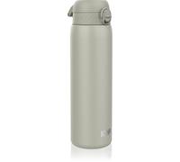 Ion8 Borraccia Termico 1 Litro, Acciaio Inox Isolamento, a Prova di Perdite, Facile da Aprire, Serratura Sicura, Lavabile in Lavastoviglie, Maniglia per il Trasporto, Ideale per Sport e Yoga, Grigio