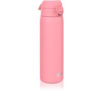 Ion8 Borraccia Termica in Acciaio Isolato, 500ml, a Prova di Perdite, Facile da Aprire, Serratura Sicura, Lavabile in Lavastoviglie, Maniglia per il Trasporto, Facile Pulizia, Durevole, Rosa