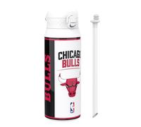 Ion8 NBA Chicago Bulls Borraccia Termica con Cannuccia Rimovibile, 750ml/24oz, a Prova di Perdite, Facile da Aprire, Serratura Sicura, Lavabile in Lavastoviglie, Maniglia per il Trasporto