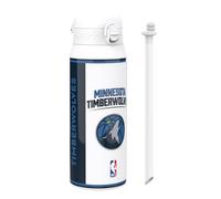 Ion8 NBA Minnesota Timberwolves Borraccia Termica con Cannuccia Rimovibile, 750ml/24oz, a Prova di Perdite, Facile da Aprire, Serratura Sicura, Lavabile in Lavastoviglie, Maniglia per il Trasporto