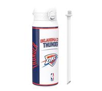 Ion8 NBA Oklahoma City Thunder Borraccia Termica con Cannuccia Rimovibile, 750ml/24oz, a Prova di Perdite, Facile da Aprire, Serratura Sicura, Lavabile in Lavastoviglie, Maniglia per il Trasporto
