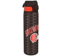 Ion8 Borraccia Acciaio Inox, 600ml, a Prova di Perdite, Facile da Aprire, Serratura Sicura, Lavabile in Lavastoviglie, Adatta a Portabicchieri, Maniglia per il Trasporto, Durevole, Design NFL Browns