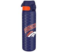 Ion8 Borraccia Acciaio Inox, 600ml, a Prova di Perdite, Facile da Aprire, Serratura Sicura, Lavabile in Lavastoviglie, Adatta a Portabicchieri, Maniglia per il Trasporto, Durevole, Design NFL Broncos