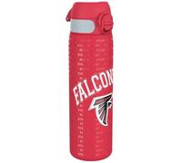 Ion8 Borraccia Acciaio Inox, 600ml, a Prova di Perdite, Facile da Aprire, Serratura Sicura, Lavabile in Lavastoviglie, Adatta a Portabicchieri, Maniglia per il Trasporto, Durevole, Design NFL Falcons