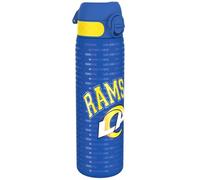 Ion8 Borraccia Acciaio Inox, 600ml, a Prova di Perdite, Facile da Aprire, Serratura Sicura, Lavabile in Lavastoviglie, Adatta a Portabicchieri, Maniglia per il Trasporto, Durevole, Design NFL Rams