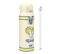 Ion8 NFL Los Angeles Rams Borraccia Termica con Cannuccia Rimovibile, 750ml/24oz, a Prova di Perdite, Facile da Aprire, Serratura Sicura, Lavabile in Lavastoviglie, Maniglia per il Trasporto
