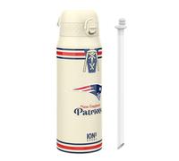 Ion8 NFL New England Patriots Borraccia Termica con Cannuccia Rimovibile, 750ml/24oz, a Prova di Perdite, Facile da Aprire, Serratura Sicura, Lavabile in Lavastoviglie, Maniglia per il Trasporto