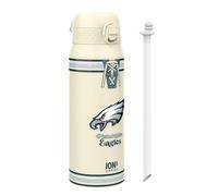 Ion8 NFL x Borraccia Termica con Cannuccia Rimovibile, 750ml/24oz, Acciaio Inossidabile, Antigoccia, NFL Eagles