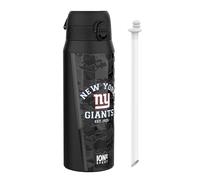 Ion8 NFL x Borraccia Termica con Cannuccia Rimovibile, 750ml/24oz, Acciaio Inossidabile, Antigoccia, NFL Giants