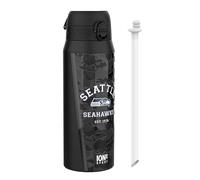 Ion8 NFL x Borraccia Termica con Cannuccia Rimovibile, 750ml/24oz, Acciaio Inossidabile, Antigoccia, NFL Seahawks