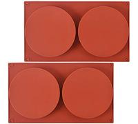 ionEgg Teglie Rotonde per Torte in Silicone da 13 cm - Antiaderenti e a Sgancio Rapido per Strati, Formaggio, Arcobaleno e Cioccolato - Confezione da 2