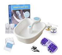 Ionic Foot Bath Detox Machine, massaggiatore portatile per pedicure, vasca idromassaggio per piedi, vasca da bagno per casa, rilassamento personale e purificazione bio-energizzante. Include 2 matrici
