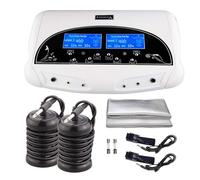 Ionic Foot Detox Machine per 2 utenti, sistema Foot Spa con display LCD, include 2 cinture in vita, 2 cinghie da polso e 2 matrici per una disintossicazione completa del corpo