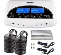 Ionic Foot Detox Machine - Sistema Spa per 2 utenti con display LCD, include cinture in vita, cinghie da polso e matrici per la pulizia del pediluvio