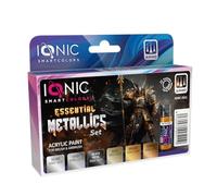 Ionic Ionic Set Essenziale Metallizzato, Trasforma le tue miniature: Dalla base alla luminosità, domina gli Effetti metallici senza sforzo.
